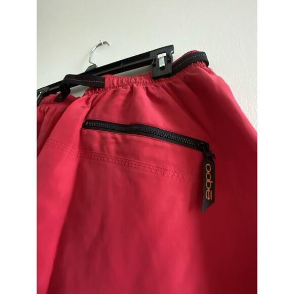 NEW OOBE Mens Cargo Trail Shorts Red Size MED Utility STRETCH w belt, Pockets - Picture 5 of 7